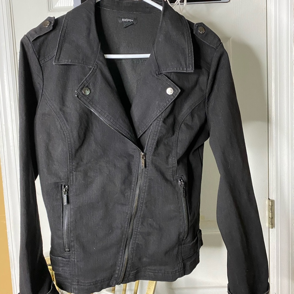 Black jean jacket
